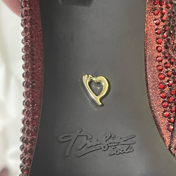 Thalia Sodi red studded sparkling boots, NWT, size 6 - Picture 5 of 8